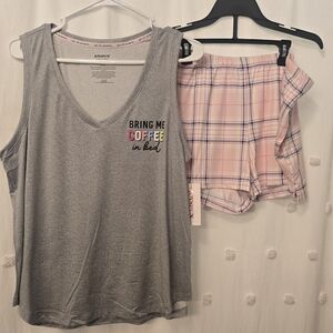 Joyspun Bring Me Coffee In Bed Womebs Pajama Set Multiple Sizes